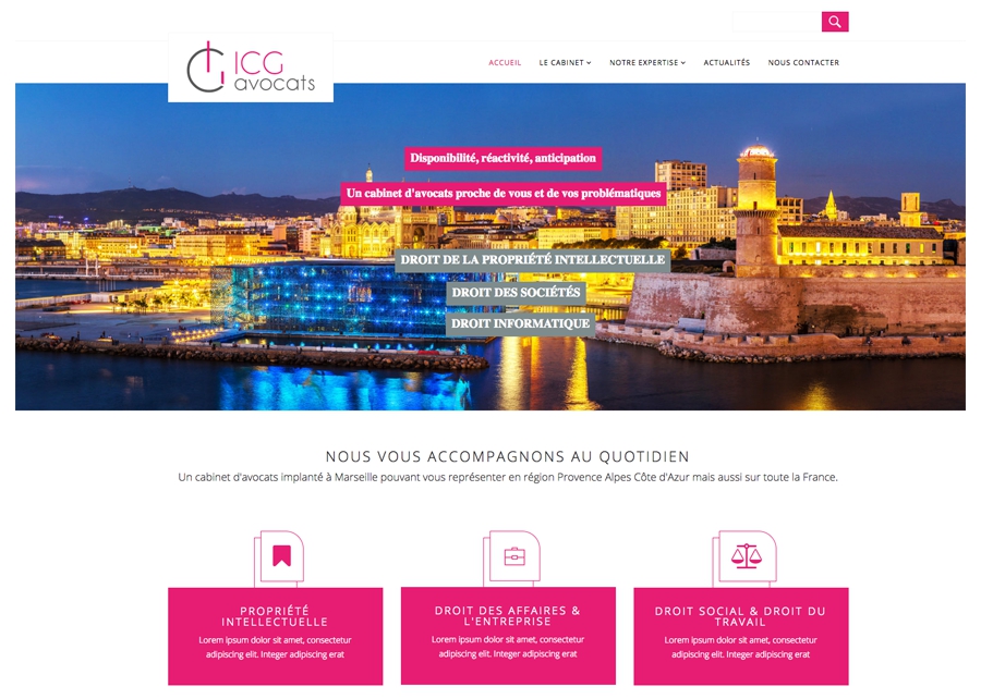 Lancement du site Internet du cabinet